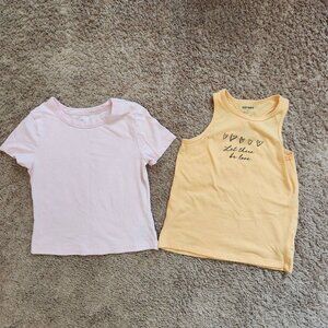Old Navy Girls' T-Shirts Bundle M (8) Pink/Orange Super Soft